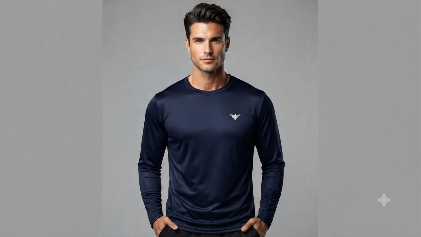 CAMISETA MANGA LONGA DRY-FIT COM PROTEÇÃO UV - Imagem 3